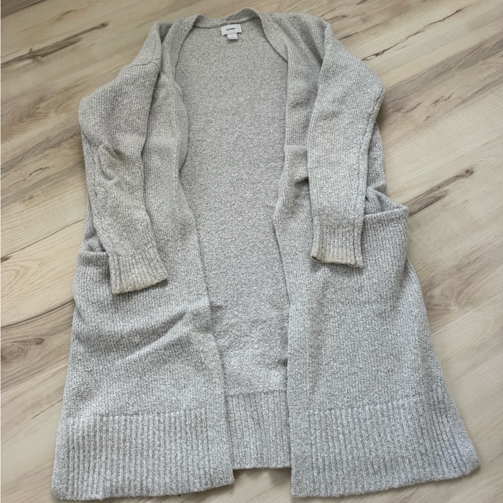 Old Navy Light Gray Open-Front Women's Cardigan